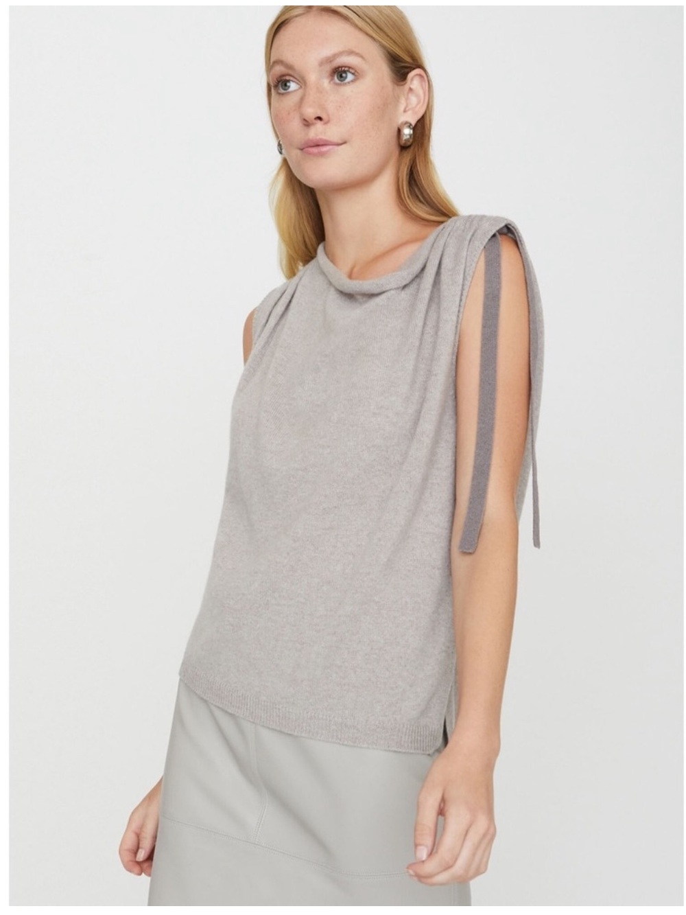 NWT Brochu Walker - Cashmere Vos twist top shirt blouse sweater